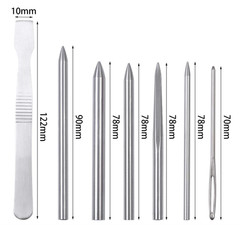 Ruisita 7 Pack Stainless Steel Paracord FID Set Paracord Lacing Stitching Needle