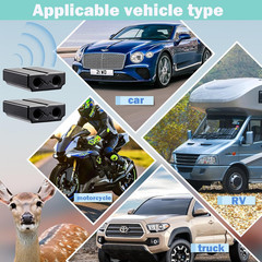 2 Pack Deer Whistles for Car, Motorcycle & SUV, Animal Warning Device | Generate