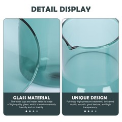 Water Glass Bottle Set Travel Drinking Cup Reusable Cups Pitcher