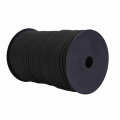 550 Reflective Paracord Parachute Cord Lanyard 9 Strand Core 100m (Black) DSO