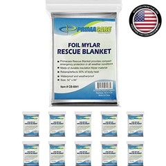 84″ x 52″ Silver Mylar Thermal Blankets – Essential for Camping & First Aid