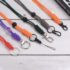 Paracord Lobster Lobster Closure 19″, Keychain Lanyard Necklace, Black