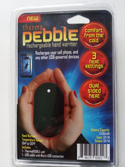 Thermo Pebble Rechargeable Hand Warmer 2400 mAh Battery