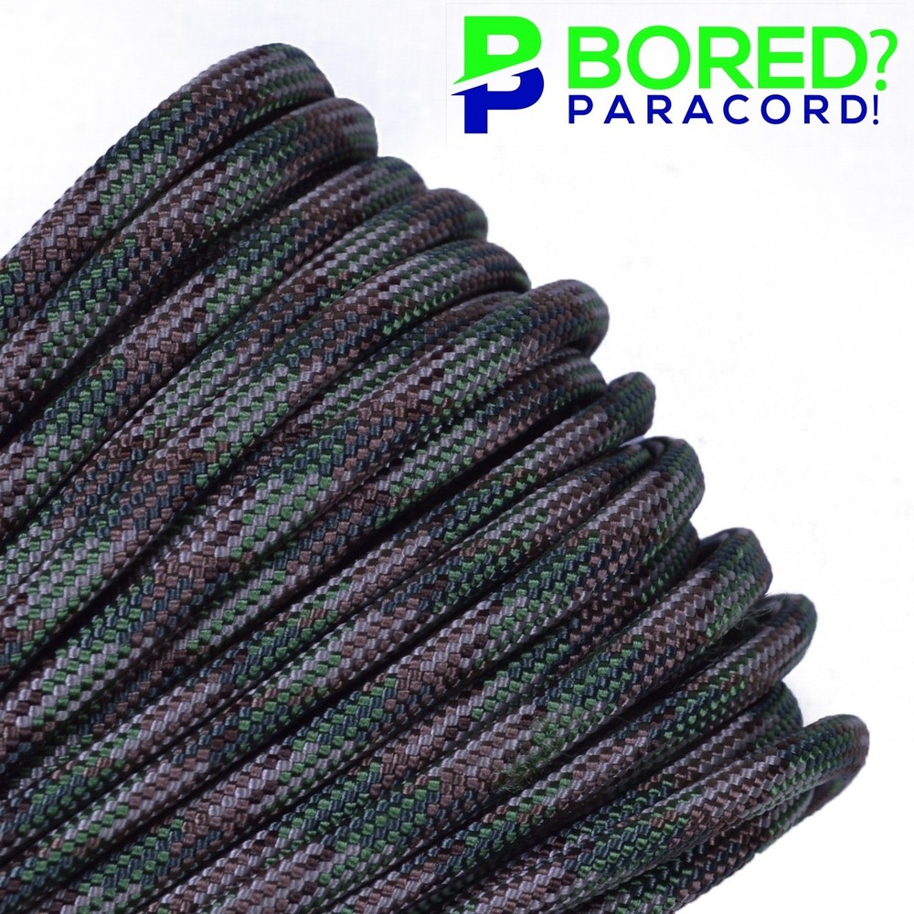 Dark Multicam – 100 FT – 550 Paracord Rope 7 strand Parachute Cord