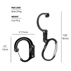 Gear Aid Heroclip Medium Hybrid Camping Gear Clip