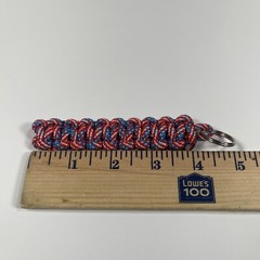 Handmade Braided Paracord Keychain Multicolor