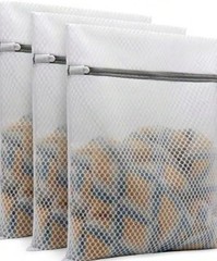 3 Pack Honeycomb Mesh Laundry Bags for Delicates,12 x 16 Inch Medium Wash…