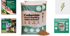 Natural Cedar Granules for Pest Protection | Family & Pet Safe, 2 Bags 16 lbs