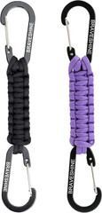 Paracord Keychain Carabiner Clip, D Ring Lanyard Hanger Stroller Hook for Water