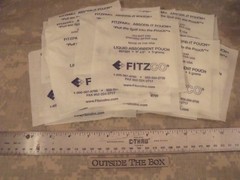 Emergency/Survival: (25 Pack) Liquid Absorbent Pouch, 5″x5″, US Military Surplus