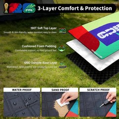 MESUCA FIFA World Cup 2026 Picnic Blankets, Trophy 190*200, Fifa 26