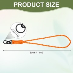Paracord Lanyard, 1Pcs & Orange Fit for (Keys Whistle)