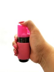 2 Police Magnum pepper spray 2 ounce Pink Jogger Runner Strap Defense Security