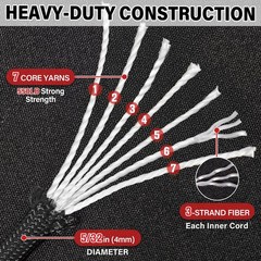 Paracord Rope 550 lb 100ft 5/32 Parachute Cord 4MM 7 Strand para Cord Heavy Duty