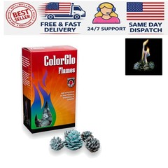 ColorGlo Flames – Adds Vivid Rainbow Colors Blue, Green, Purple to Fireplace,…