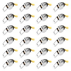 Bsofing 24 Pack Whistle, Referee Whistle, Whistle for Teachers, Coaches Whist…