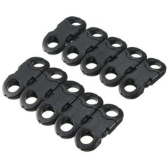 30/50X Buckles Black For Paracord Bracelets Plastic Safety Clasp Side Release