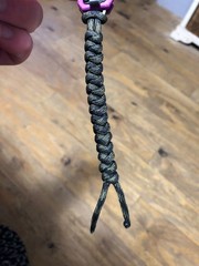 🔥Handmade Paracord Knife Lanyard – Dark Camo – Paracord Made in USA