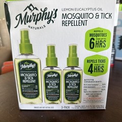 Murphy’s 2-PK Naturals Insect Repellent Spray Lemon Eucalyptus Oil 2Bottles Only