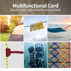5/16″ Accessory Cord Rope High Strength Utility Paracord 8mm Reflective Parac…