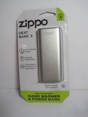 Zippo HeatBank 3 Rechargeable Hand Warmer SILVER – 40509