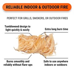 Fire Starters for Woodstoves – XXL Pack of 100 Charcoal and Wood Fire Starter…