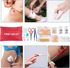 254 in 1 Survival Kit with First Aid Emergency Tools for Camping Hiking Travel