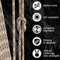 Paracord 750lb Desert Camo – 305m – 4mm – Nylon – Heavy Duty Ta…