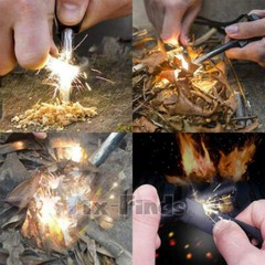 Lot Outdoor Survival Ferrocerium Flint Fire Starter Magnesium Ferro Rod Camping