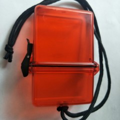 Red Translucent Plastic Waterproof Box for Outdoor Sports Storage and Protection