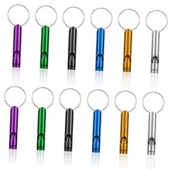 12 Pcs Emergency Whistle with Key Chain, Loud Hiking Whistles for Women