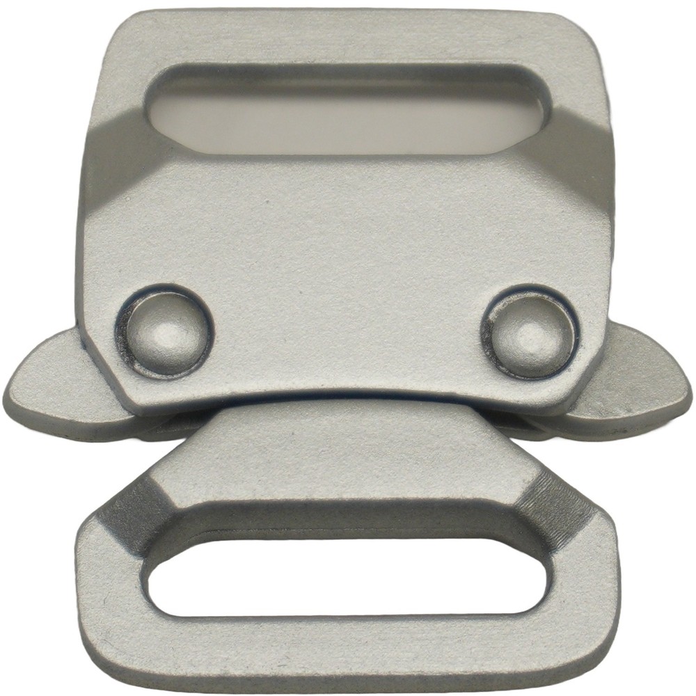 Matte Silver Mini Tactical Style Clasp Quick Release Paracord Buckle Bracelet
