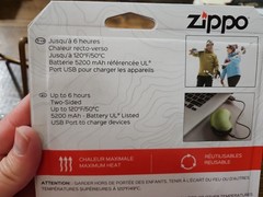 New Zippo Rechargeable Hand Warmer 6 hours of Heat and Power Bank