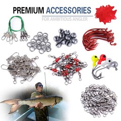 PLUSINNO Fishing Accessories 7.9 x 5.5 x 0.8″, 263Pcs Kit