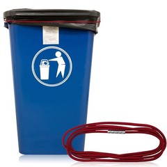8 Pieces Elastic Trash Can Rubber 8 Count (Pack of 1), 8 different colors