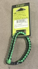 Bison Design S3 Paracord Survival Bracelet * 8-12ft Hand Braided *Green 7” *NEW