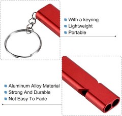 10 Pcs 120db Loud Emergency Survival SOS Whistle Camping Hiking Keychain Outdoor