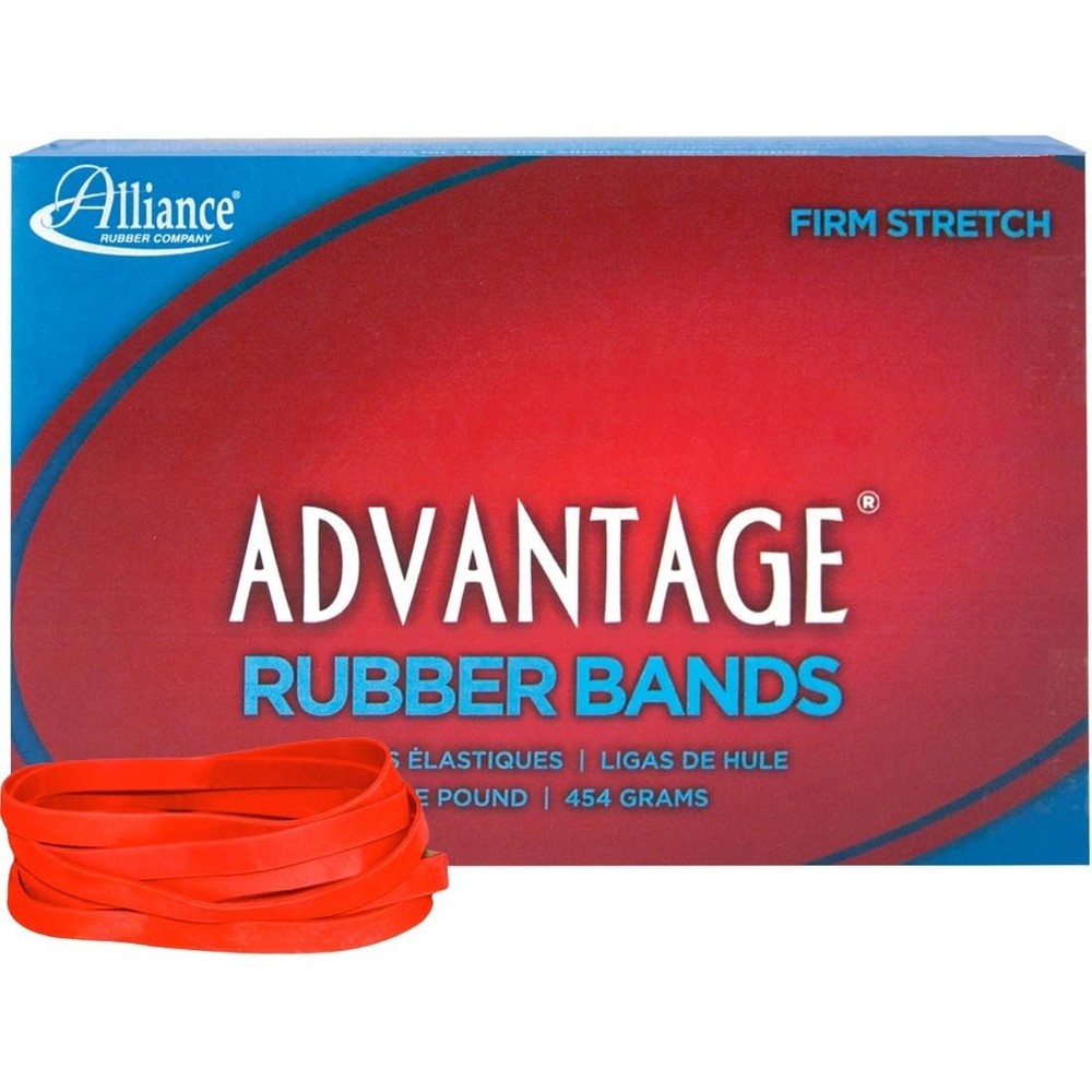 Alliance Rubber 96645 Advantage Bands Size #64 (3-1/2″ x 1/4″), Red