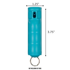 POLICE MAGNUM Keychain Pepper Spray Self Defense .50oz Teal 1 Pack Flip Top