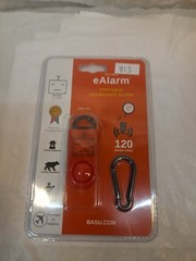 BASU- THE ORIGINAL E-ALARM PORTABLE EMERGENCY ALARM 120 DECIBEL-APPLE RED
