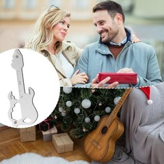 12 Pcs Credit Card Tool Novelty Stocking Stuffer Wallet Silver Guitar