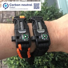 5 in 1 Paracord Survival Bracelets | Whistle, Compass & Fire Starter Included
