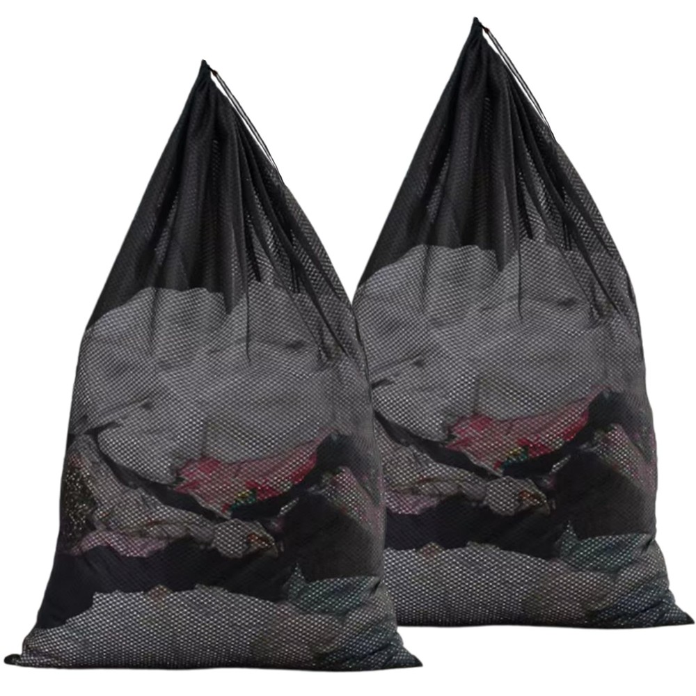 Laundry Bag Mesh Bags Wash Bags,Travel 23″ x 0.08″ x 34″, Black