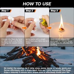 Fire Starter – 25PACK Fire Plugs Fire Starter Survival Tool, Fire Starters