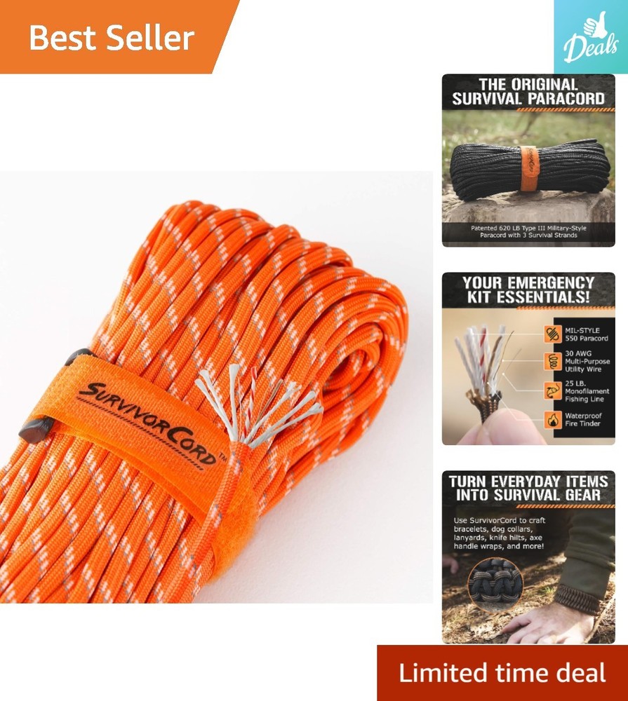 TITAN 550 Paracord with 620LB Strength – Essential for Survival and Adventuring