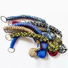 Paracord Monkey Fist Style Keychain Outdoor Hiking Accessory