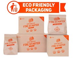 Zorestar Fire Starters XXL 120 pcs Solo Stove Green Egg – Waterproof