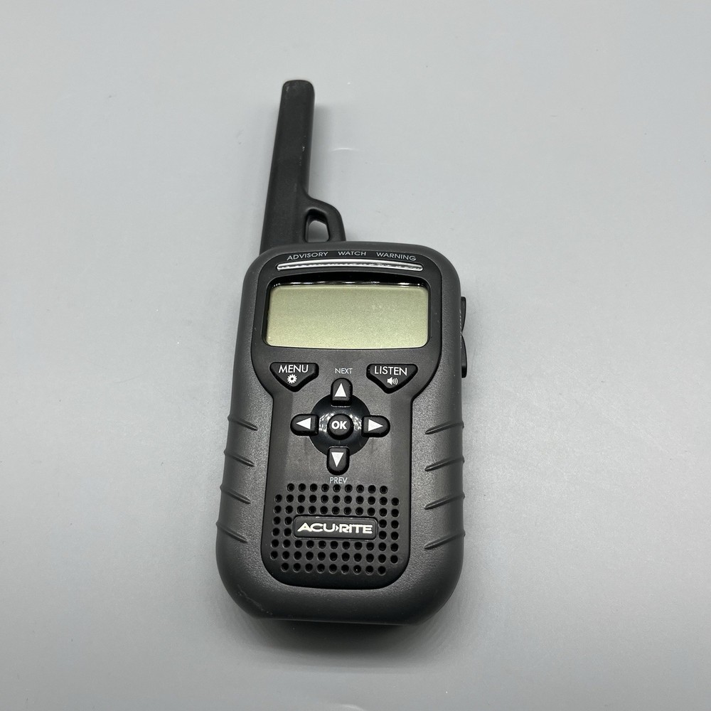 AcuRite 8553W Portable NOAA Weather Alert Radio Handheld Channel 7 Backlight