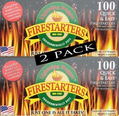 AN100-2 200 Count Fire Starters Tan Pack of 200)