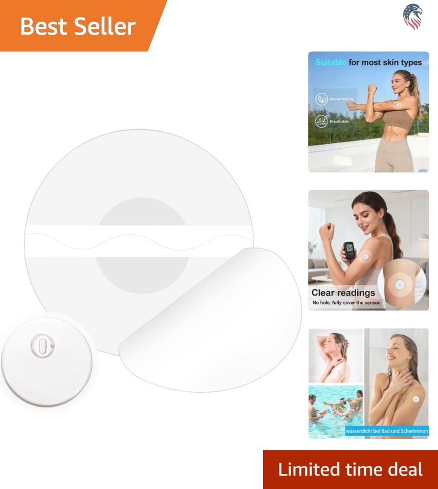 20 Pack Waterproof Adhesive Patches for Libre 3 Sensor Continuous Wear